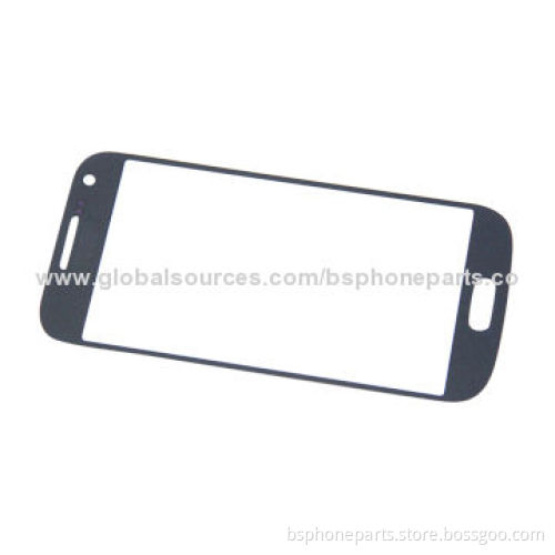 Front glass for Samsung i9500 mini, blue high quality panel touch screen